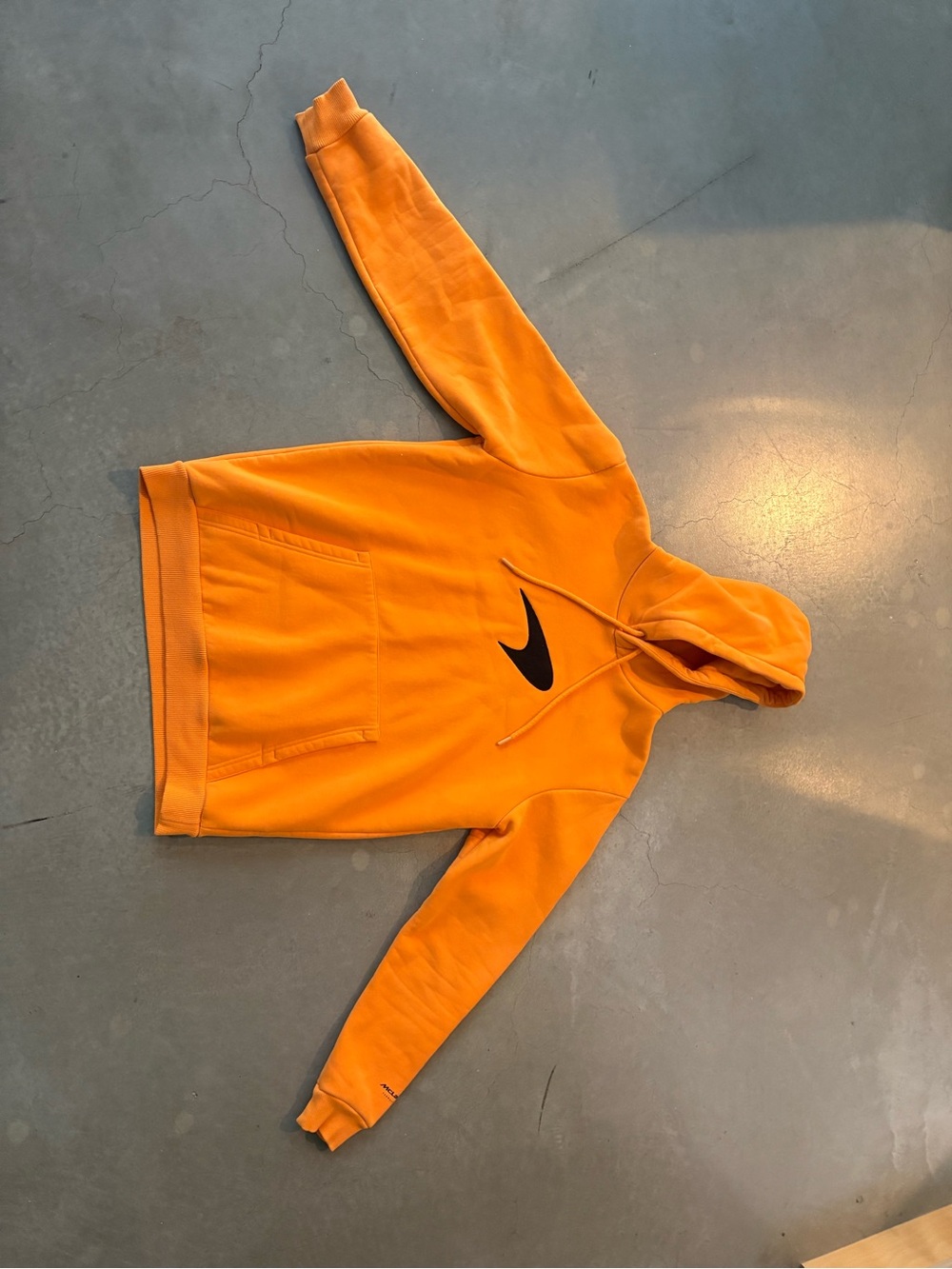 McLaren Embroidered Logo Hoodie Orange